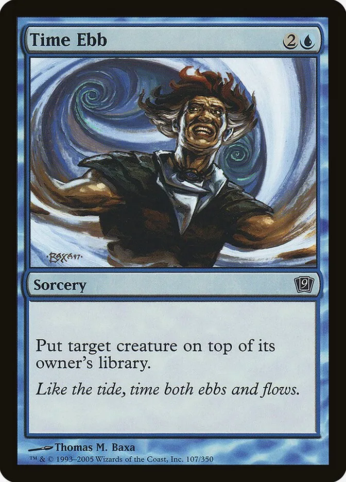 2005 Ninth Edition Time Ebb #107★ common card image