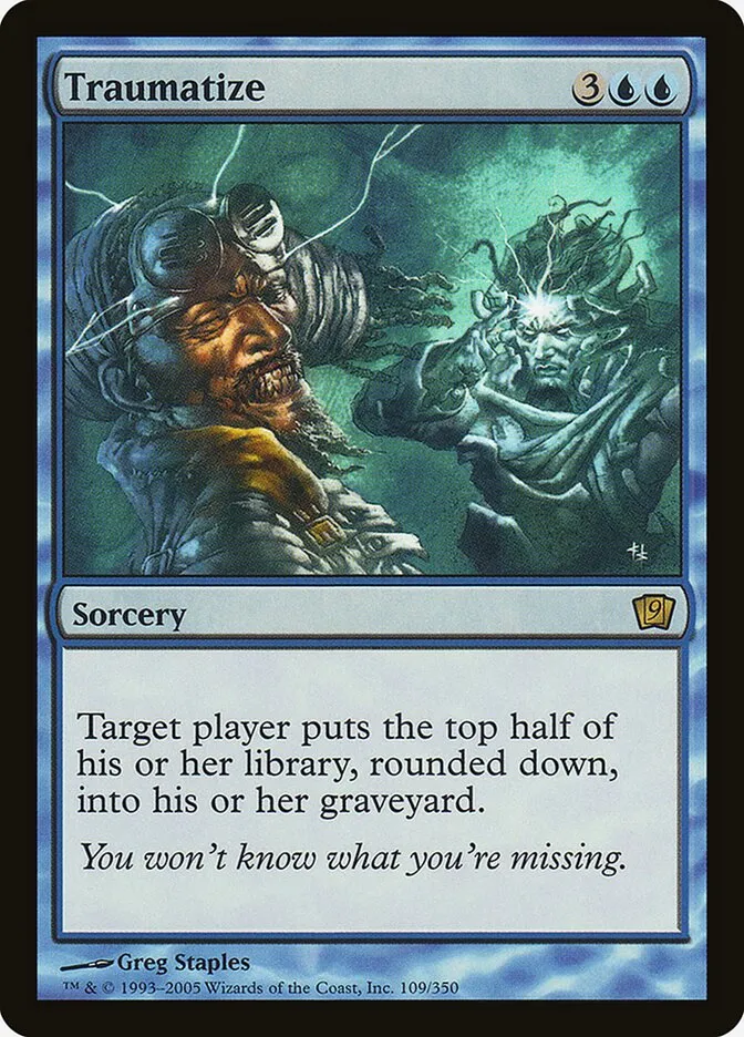 2005 Ninth Edition Traumatize #109★ rare card image