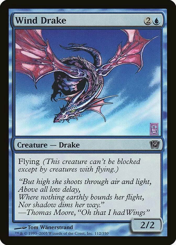 2005 Ninth Edition Wind Drake #112★ common card image