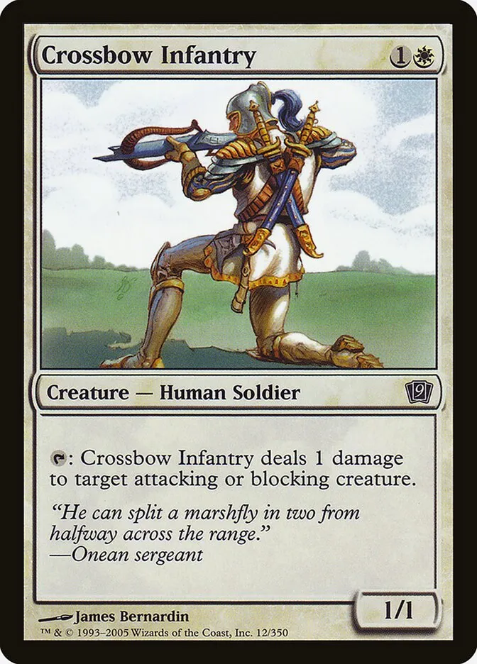 2005 Ninth Edition Crossbow Infantry #12★ common card image