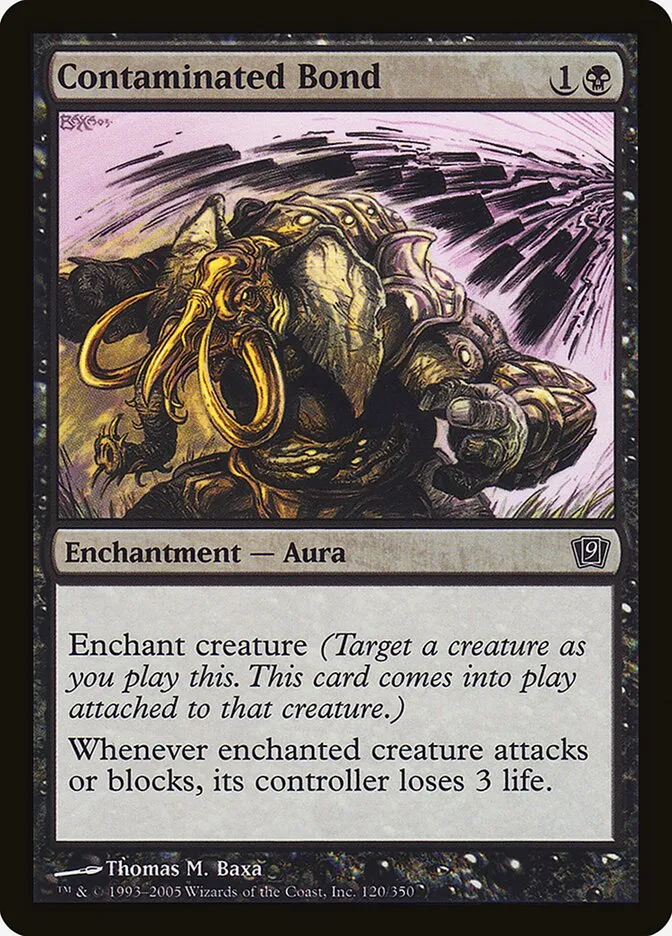 2005 Ninth Edition Contaminated Bond #120★ common card image