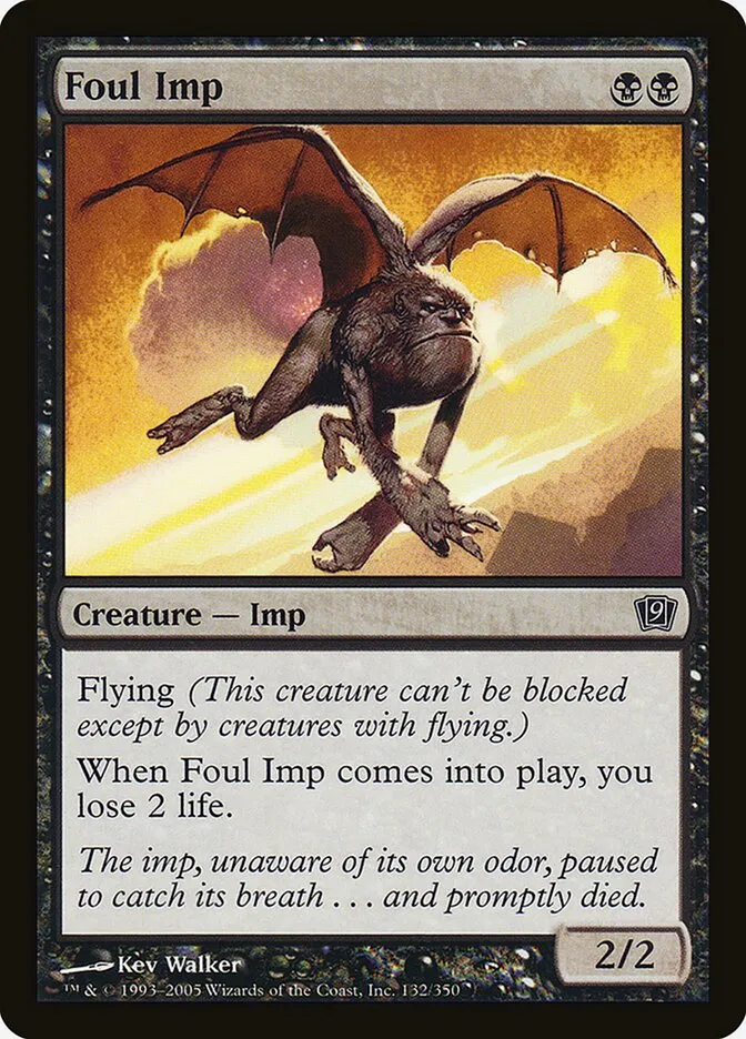 2005 Ninth Edition Foul Imp #132★ common card image