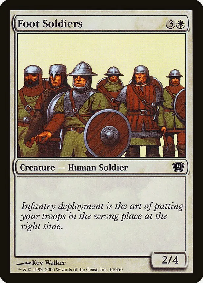 2005 Ninth Edition Foot Soldiers #14★ common card image
