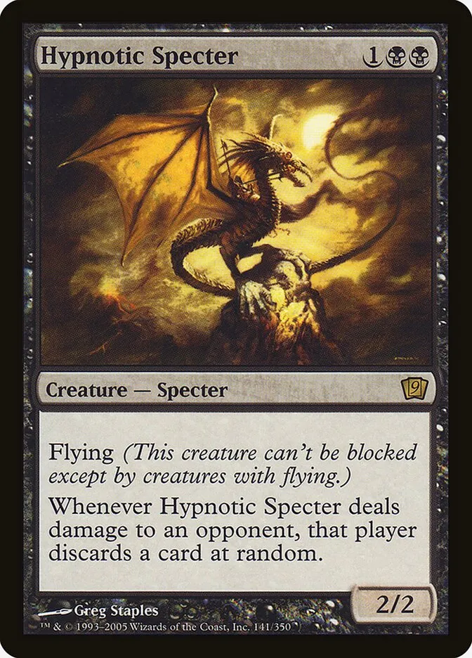 2005 Ninth Edition Hypnotic Specter #141★ rare card image