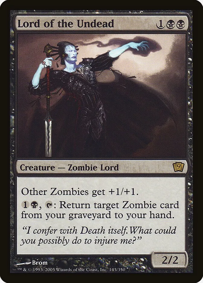 2005 Ninth Edition Lord of the Undead #143★ rare card image