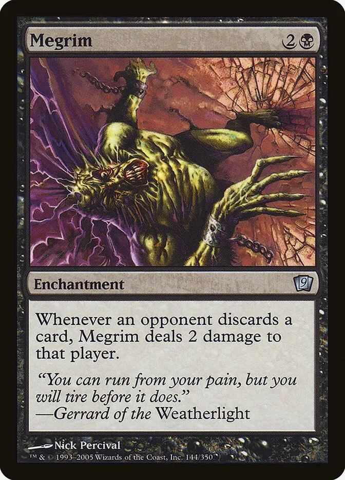 2005 Ninth Edition Megrim #144★ uncommon card image