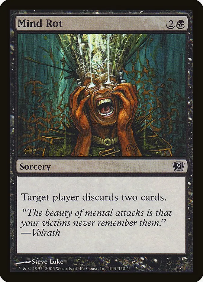 2005 Ninth Edition Mind Rot #145★ common card image