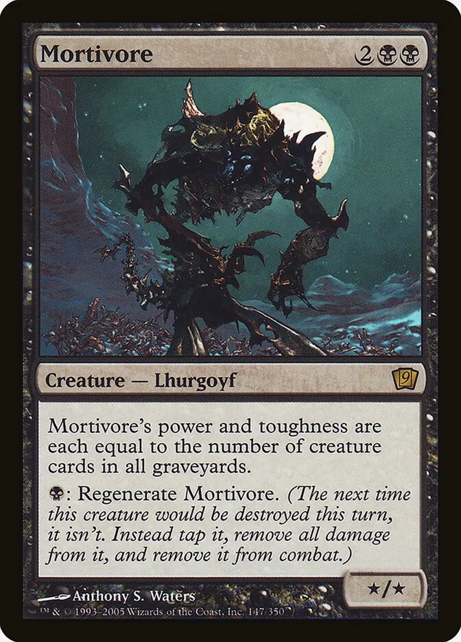 2005 Ninth Edition Mortivore #147★ rare card image
