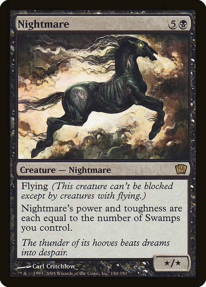 2005 Ninth Edition Nightmare #150★ rare card image