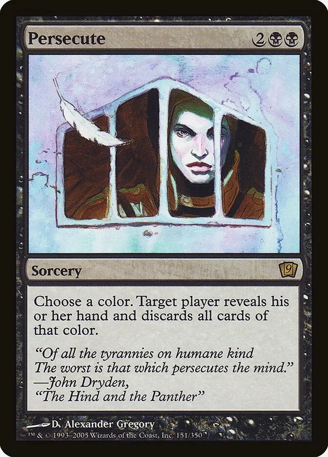 2005 Ninth Edition Persecute #151★ rare card image