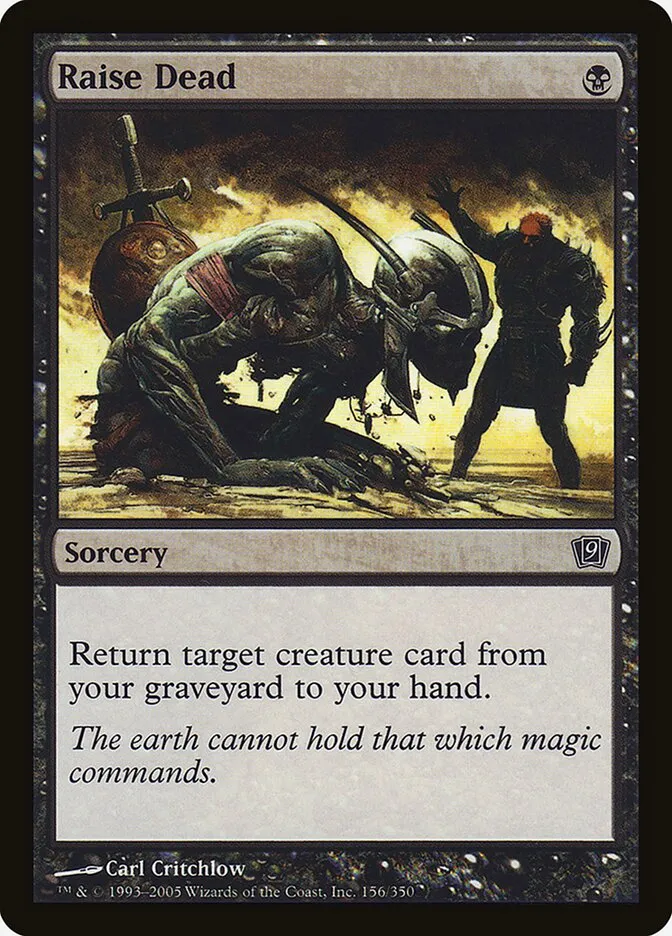 2005 Ninth Edition Raise Dead #156★ common card image
