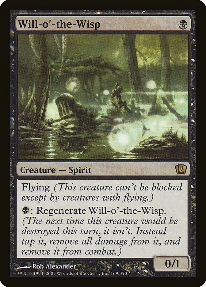 2005 Ninth Edition Will-o'-the-Wisp #169★ rare card image