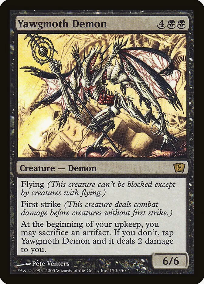 2005 Ninth Edition Yawgmoth Demon #170★ rare card image