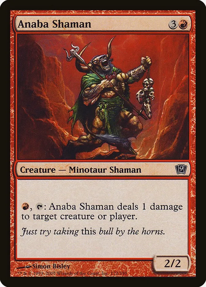 2005 Ninth Edition Anaba Shaman #172★ common card image