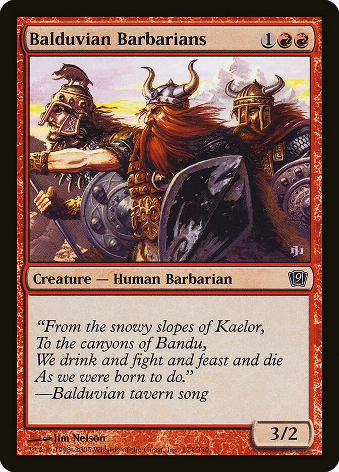 2005 Ninth Edition Balduvian Barbarians #174★ common card image