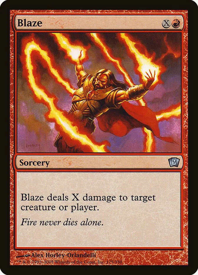 2005 Ninth Edition Blaze #175★ uncommon card image
