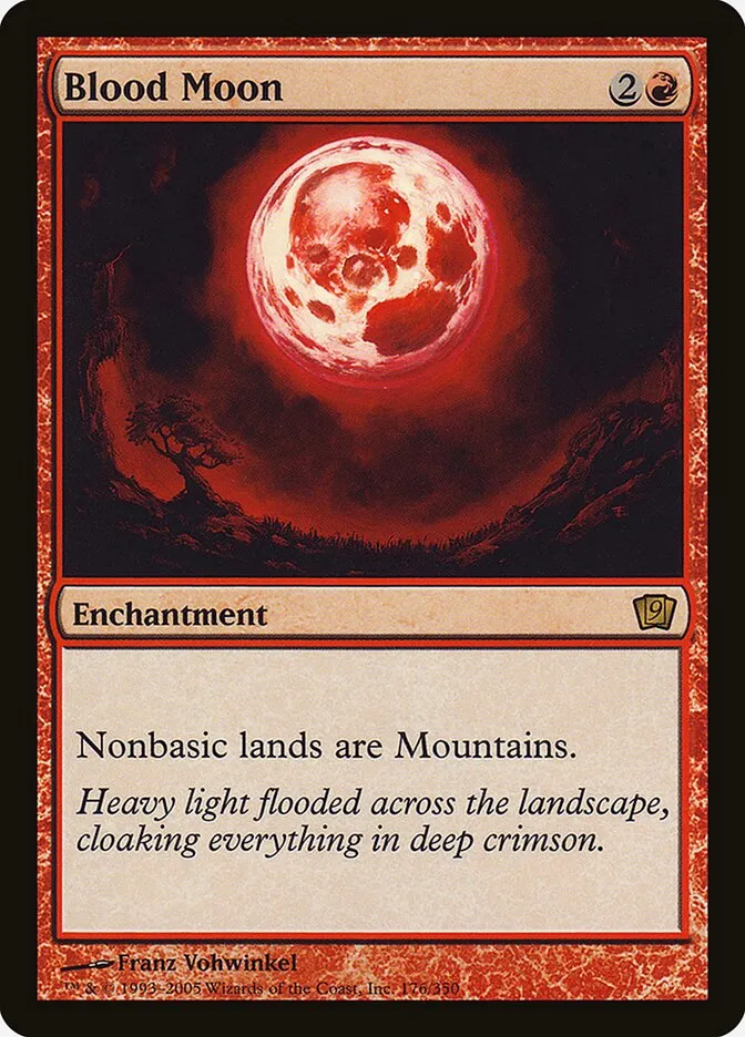 2005 Ninth Edition Blood Moon #176★ rare card image