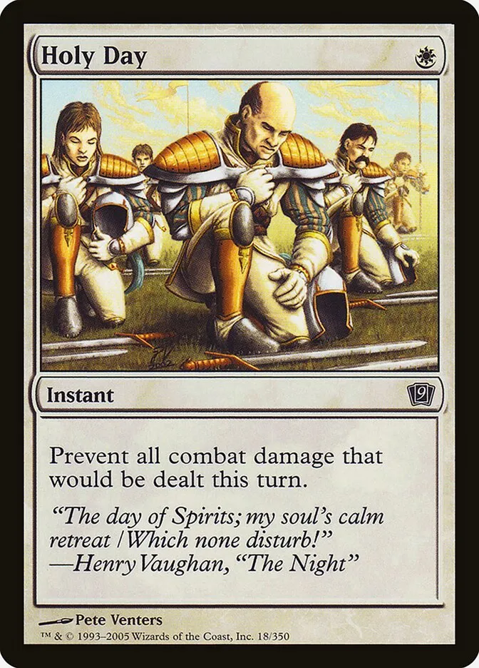 2005 Ninth Edition Holy Day #18★ common card image
