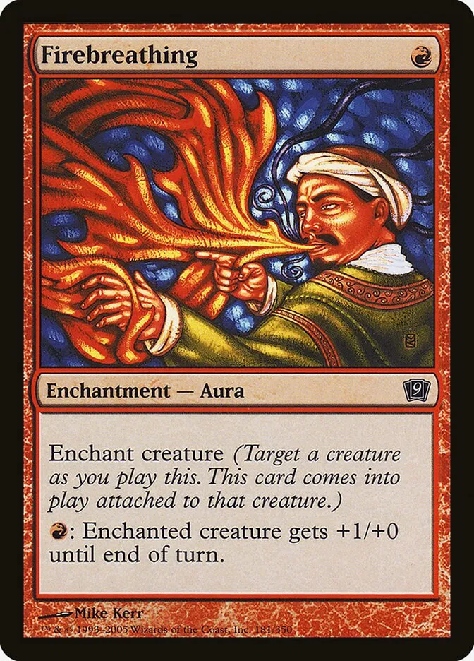 2005 Ninth Edition Firebreathing #181★ common card image
