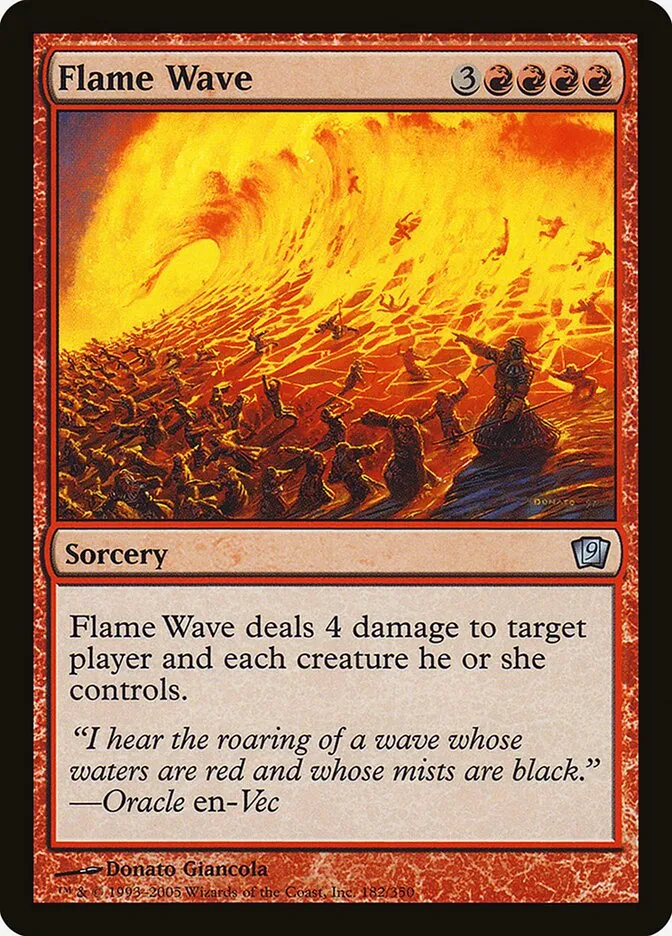 2005 Ninth Edition Flame Wave #182★ uncommon card image