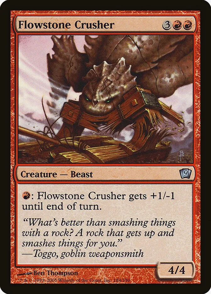 2005 Ninth Edition Flowstone Crusher #184★ uncommon card image