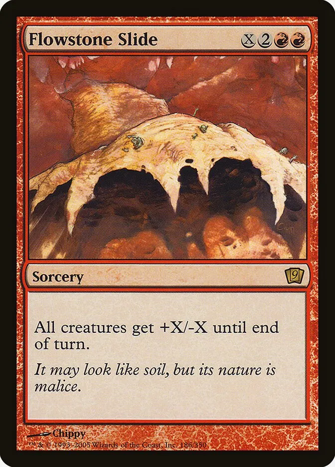 2005 Ninth Edition Flowstone Slide #186★ rare card image