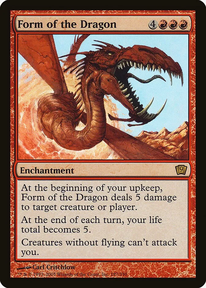 2005 Ninth Edition Form of the Dragon #187★ rare card image
