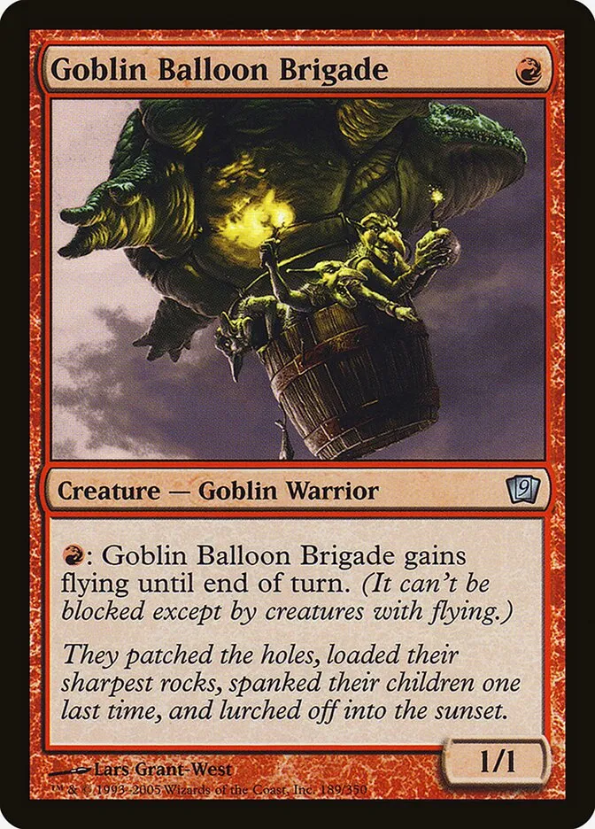 2005 Ninth Edition Goblin Balloon Brigade #189★ uncommon card image