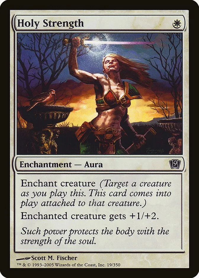 2005 Ninth Edition Holy Strength #19★ common card image