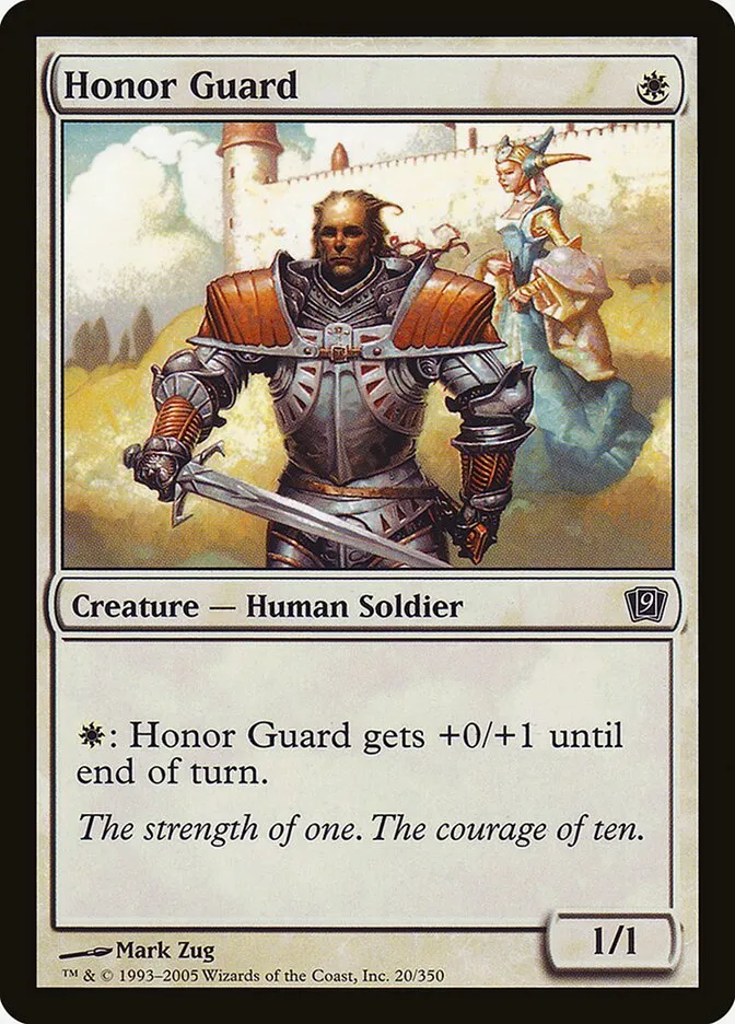 2005 Ninth Edition Honor Guard #20★ common card image