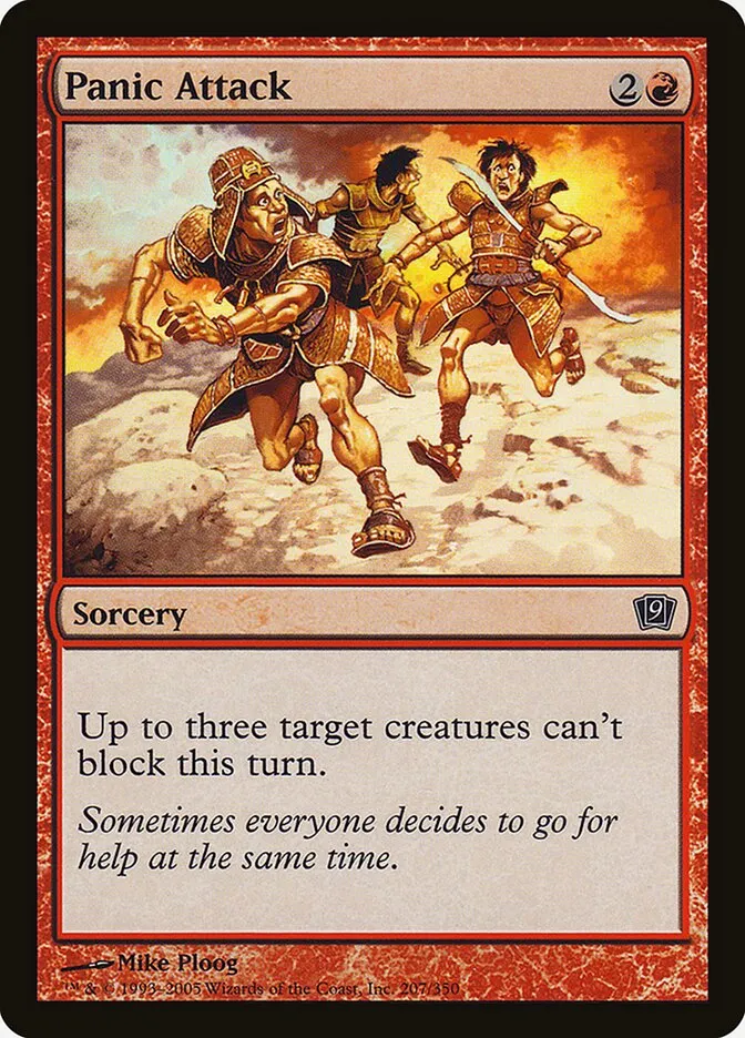 2005 Ninth Edition Panic Attack #207★ common card image