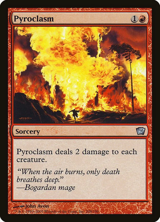 2005 Ninth Edition Pyroclasm #208★ uncommon card image