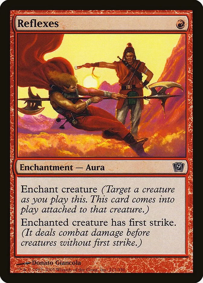 2005 Ninth Edition Reflexes #211★ common card image