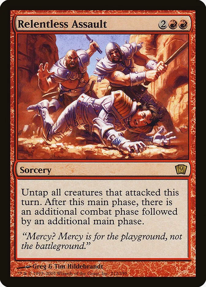 2005 Ninth Edition Relentless Assault #212★ rare card image