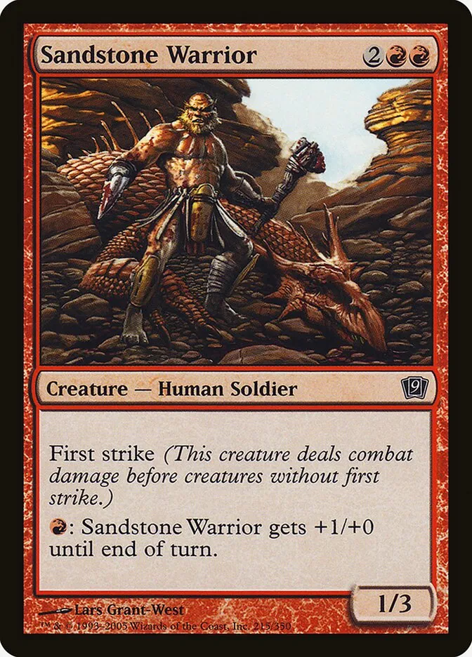 2005 Ninth Edition Sandstone Warrior #215★ common card image