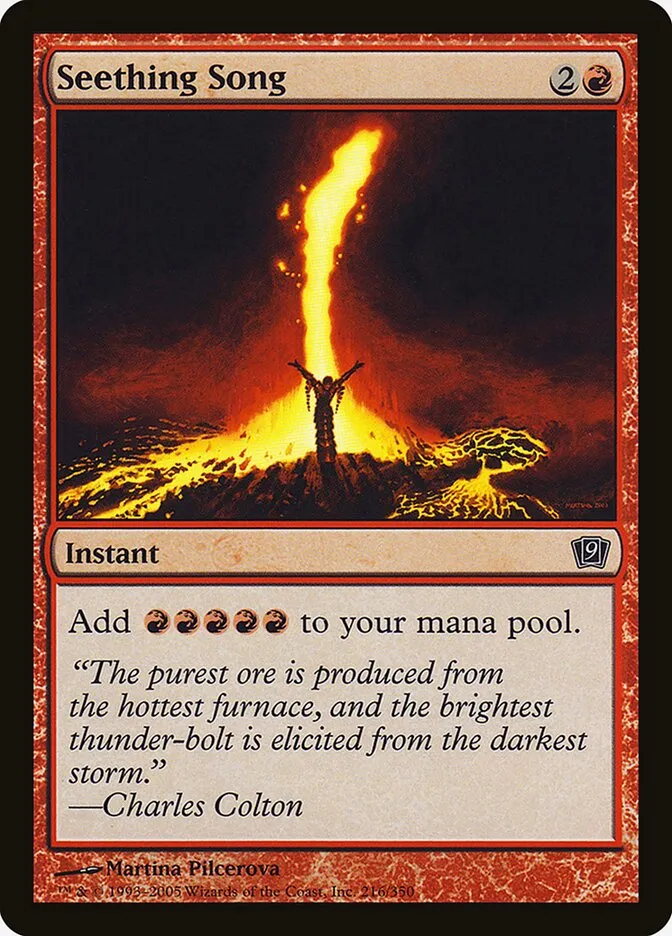 2005 Ninth Edition Seething Song #216★ common card image