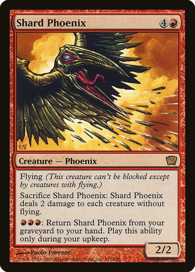 2005 Ninth Edition Shard Phoenix #217★ rare card image