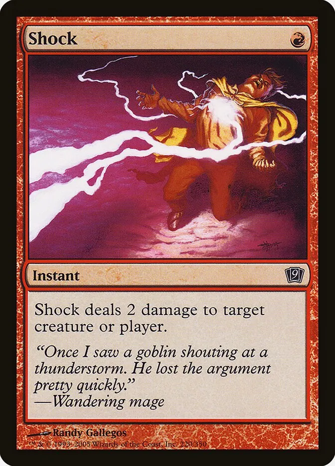2005 Ninth Edition Shock #220★ common card image