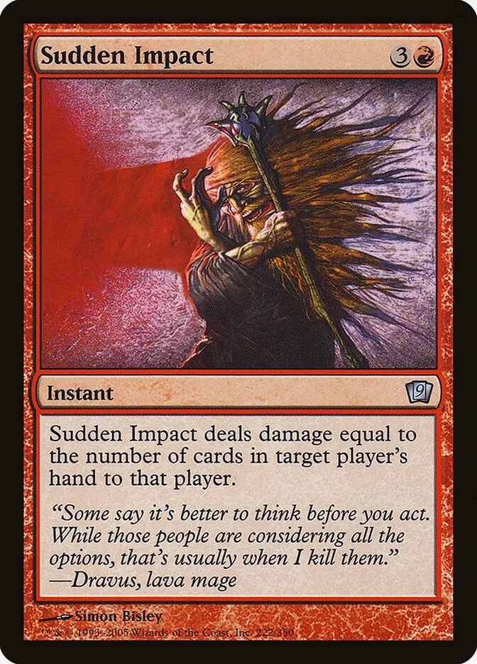2005 Ninth Edition Sudden Impact #222★ uncommon card image