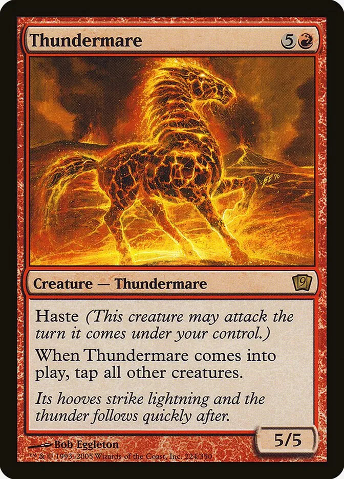 2005 Ninth Edition Thundermare #224★ rare card image