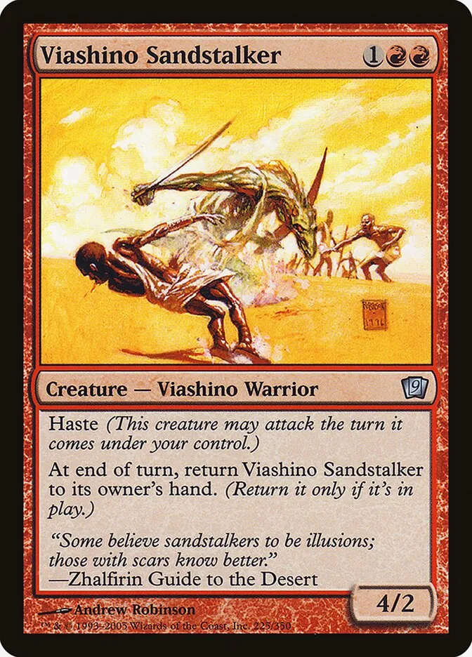 2005 Ninth Edition Viashino Sandstalker #225★ uncommon card image