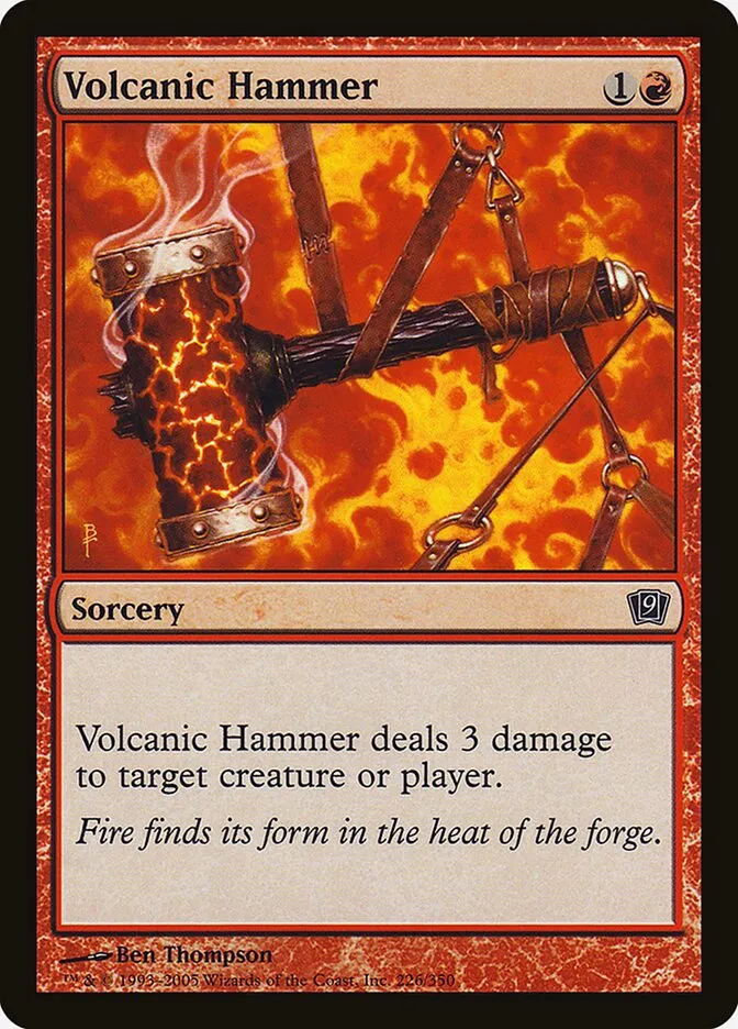 2005 Ninth Edition Volcanic Hammer #226★ common card image
