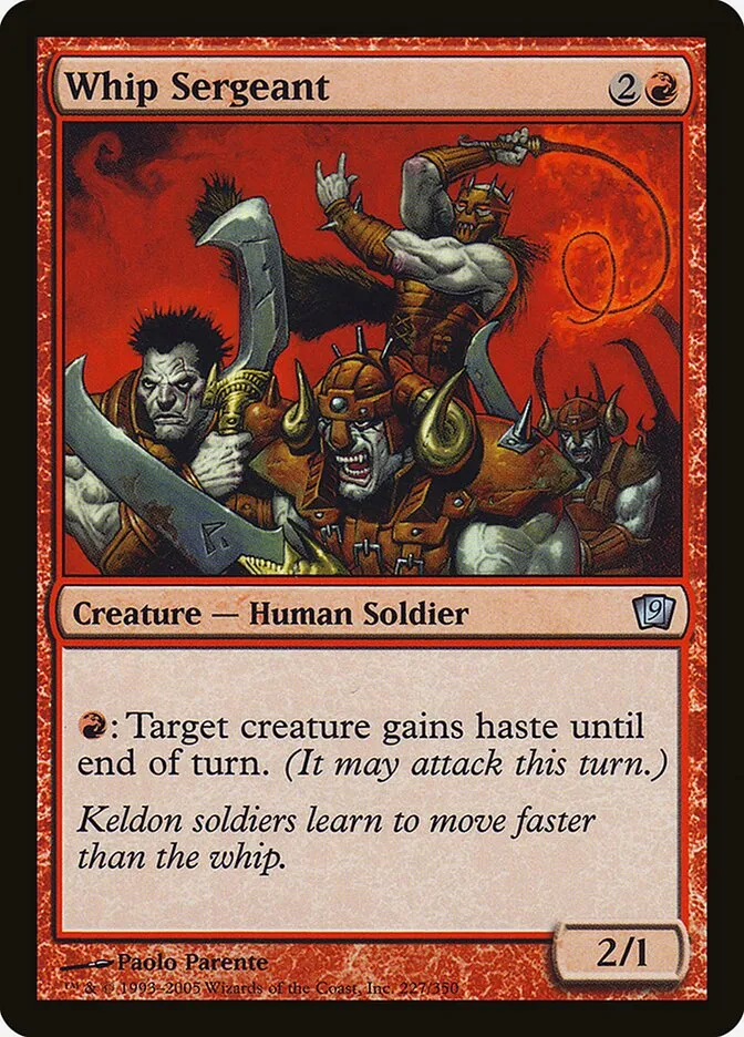 2005 Ninth Edition Whip Sergeant #227★ uncommon card image