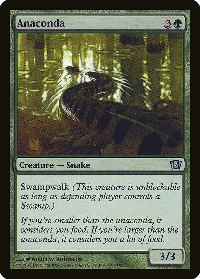 2005 Ninth Edition Anaconda #229★ uncommon card image