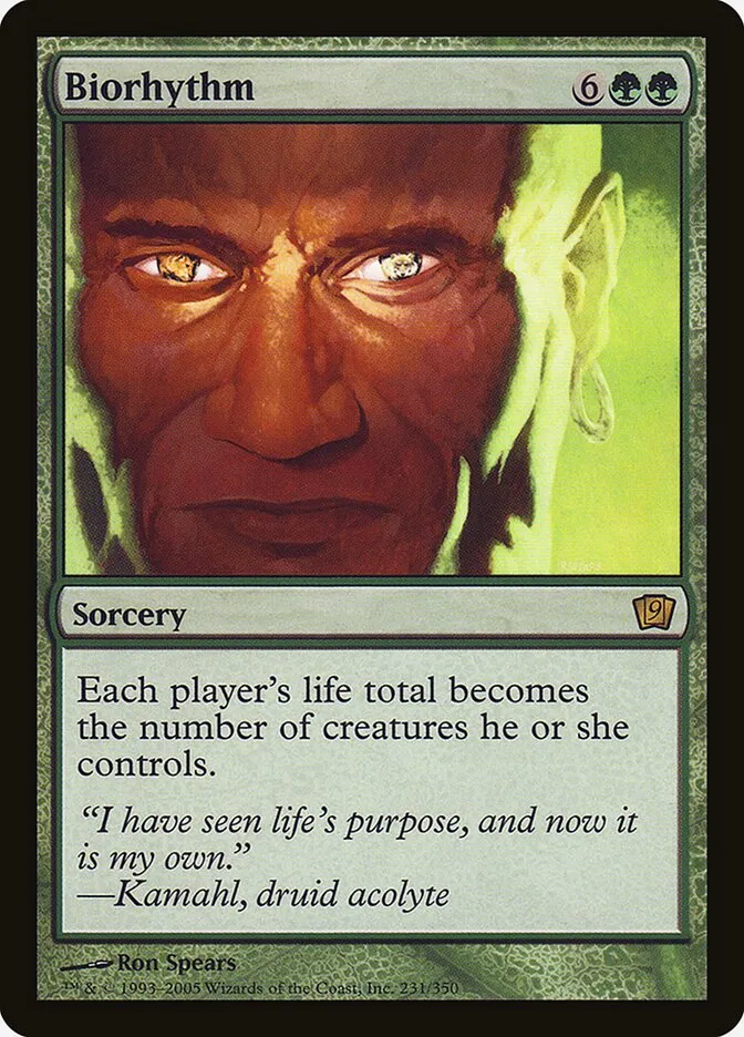 2005 Ninth Edition Biorhythm #231★ rare card image