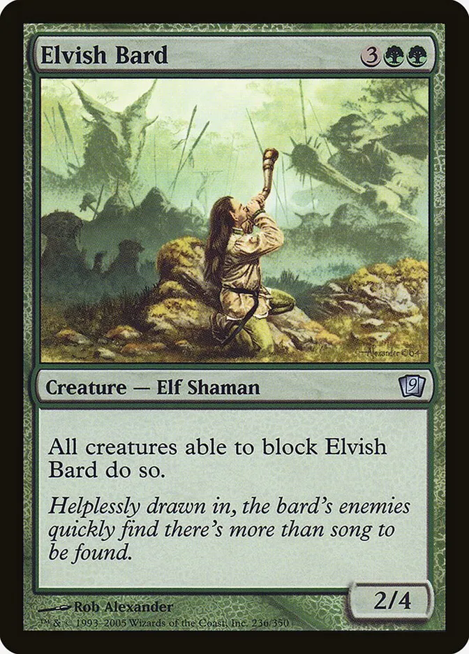 2005 Ninth Edition Elvish Bard #236★ uncommon card image