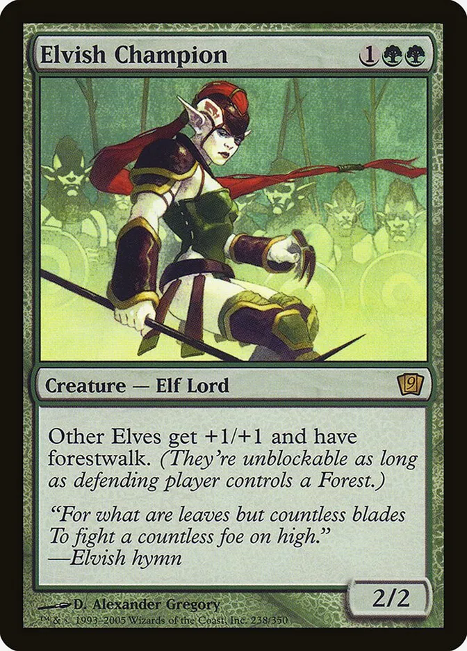 2005 Ninth Edition Elvish Champion #238★ rare card image