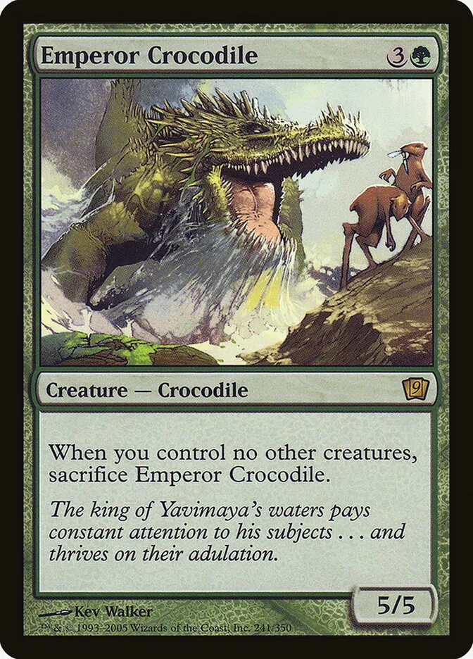 2005 Ninth Edition Emperor Crocodile #241★ rare card image