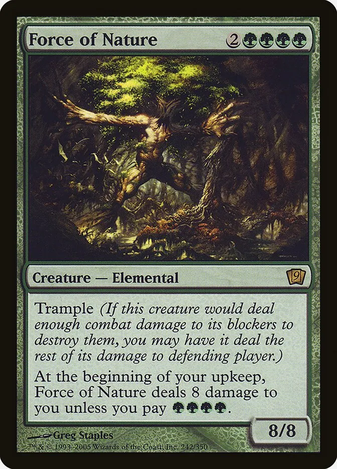 2005 Ninth Edition Force of Nature #242★ rare card image