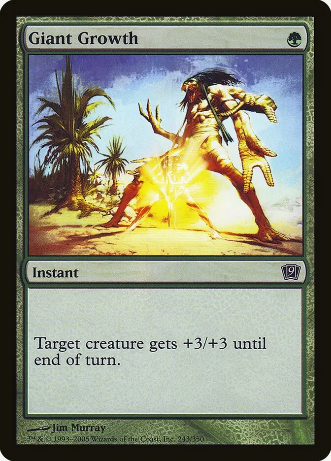 2005 Ninth Edition Giant Growth #243★ common card image